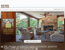 Tablet Screenshot of blueridgeenergysystems.com